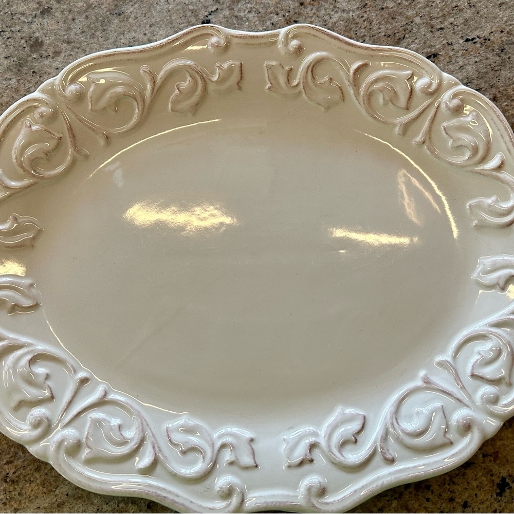 Chris Madden ivory platter